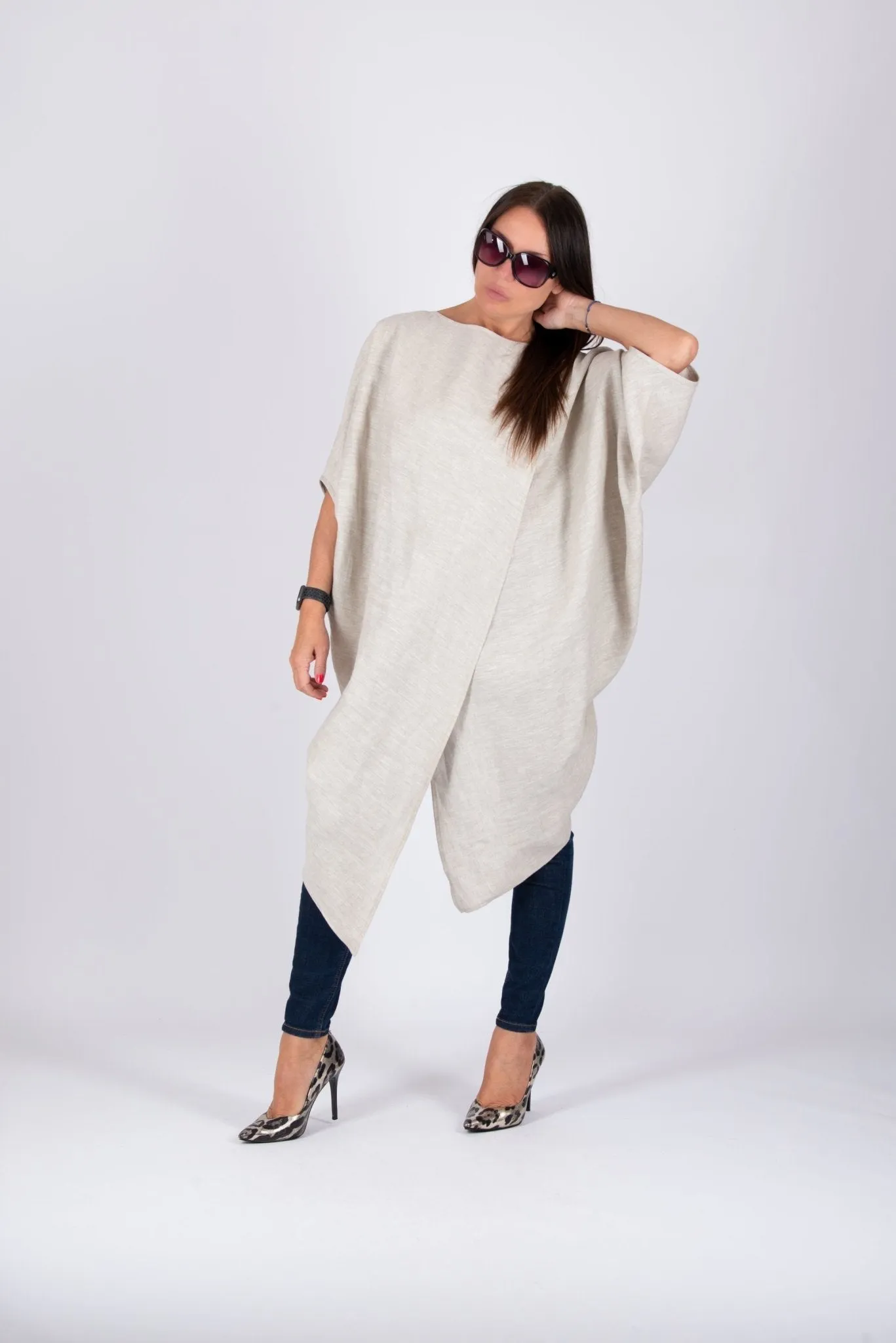 Sleeveless Linen Tunic FABIANA