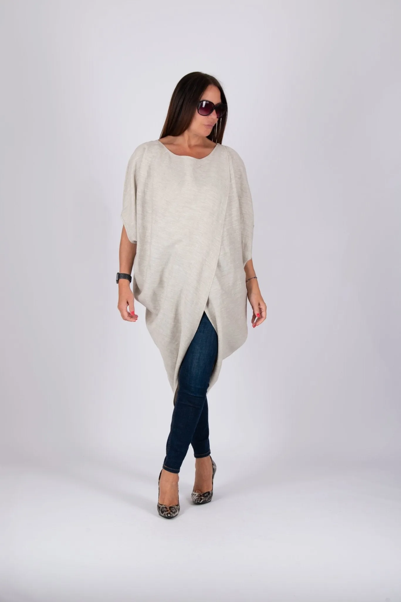 Sleeveless Linen Tunic FABIANA