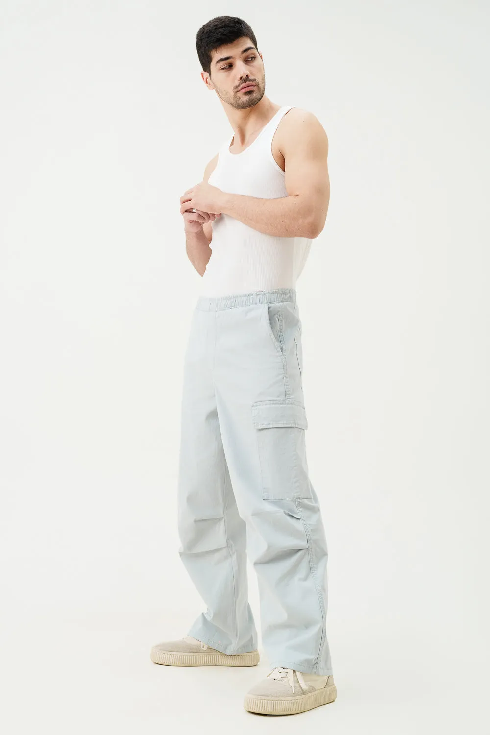 Snowbound Blue Men's Twill Cargo Pants