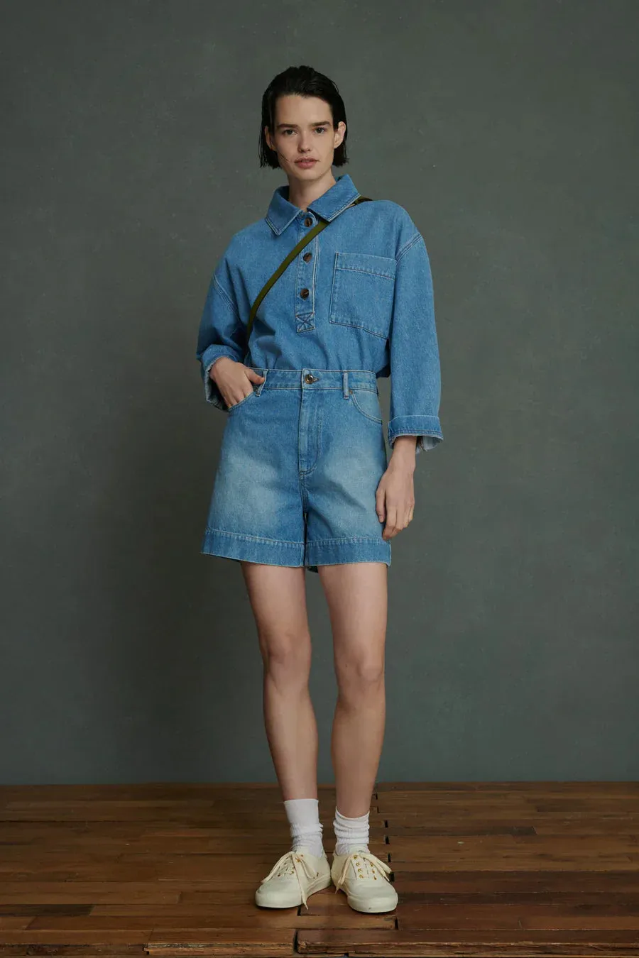 Soeur Aki Short Denim