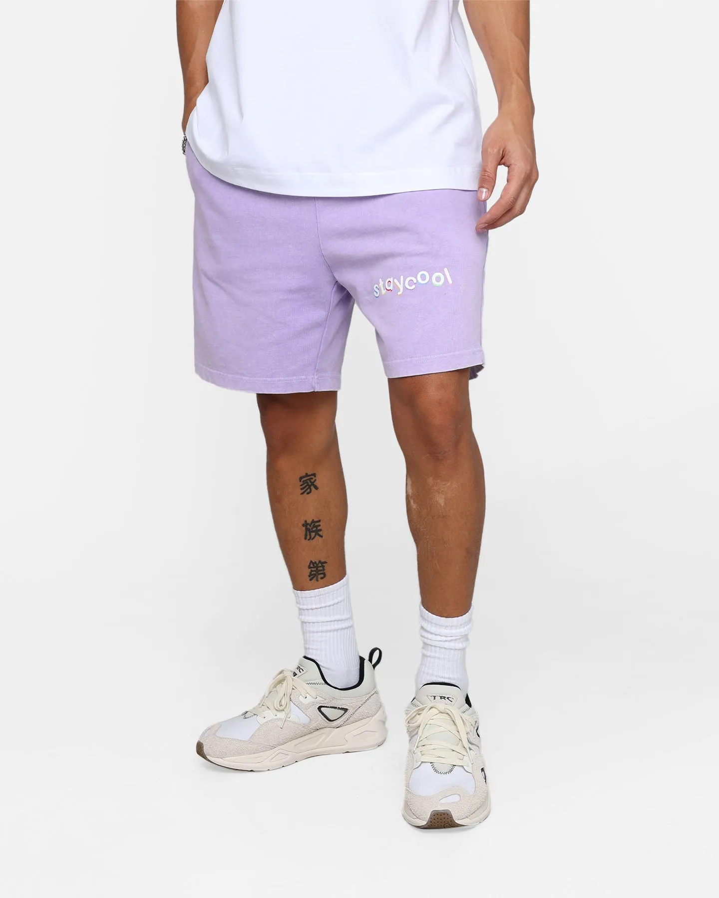 STAYCOOLNYC Classic Mineral Cotton Shorts Violet