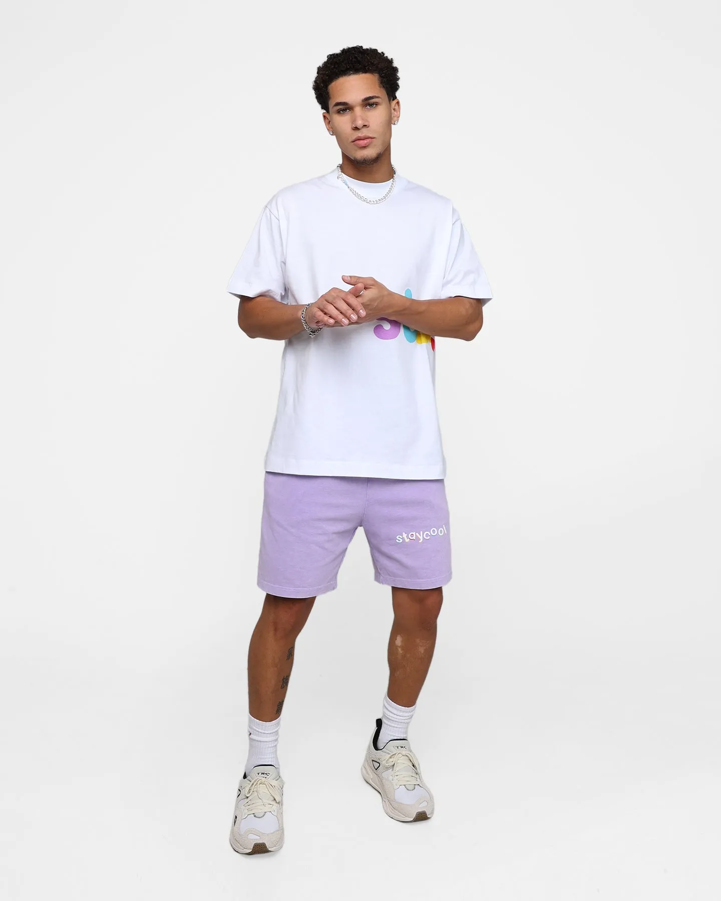 STAYCOOLNYC Classic Mineral Cotton Shorts Violet