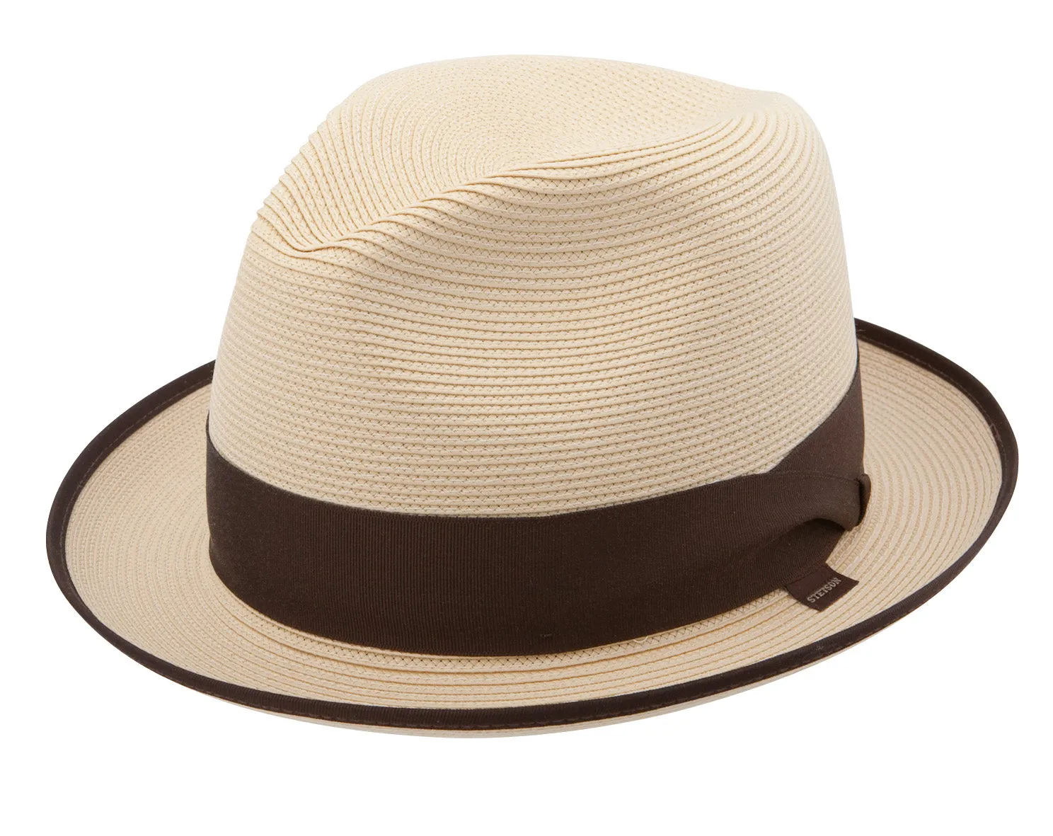 Stetson Latte Milan Braid Straw Fedora