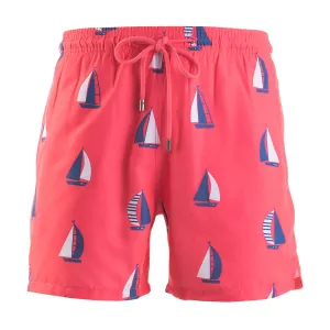 Swim Shorts - Sail Boats | Coral