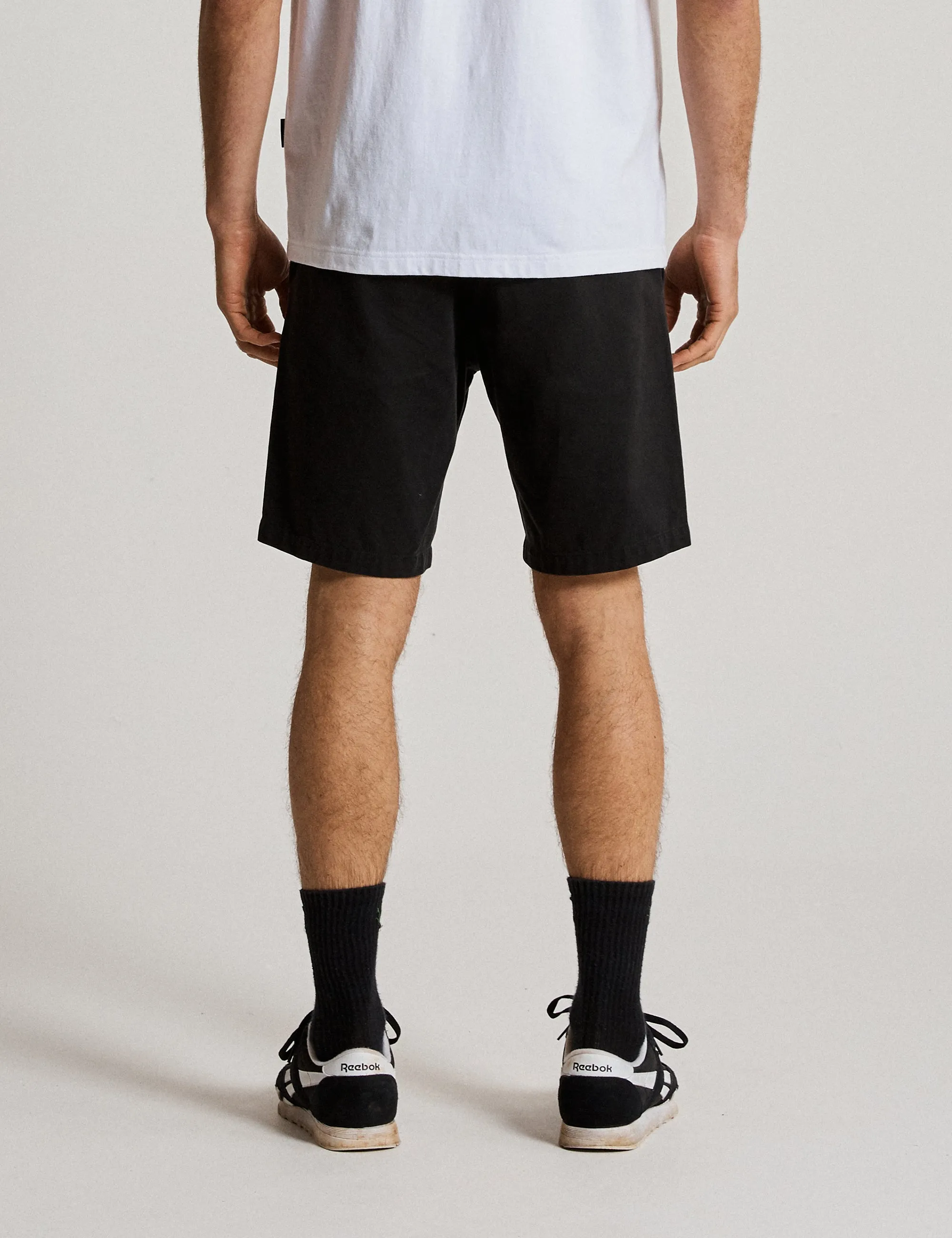 Taylor Stretch Chino Short - Black