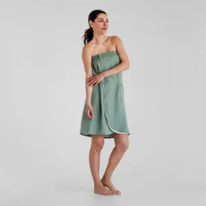 Terry Cloth Spa Wrap - Eucalyptus