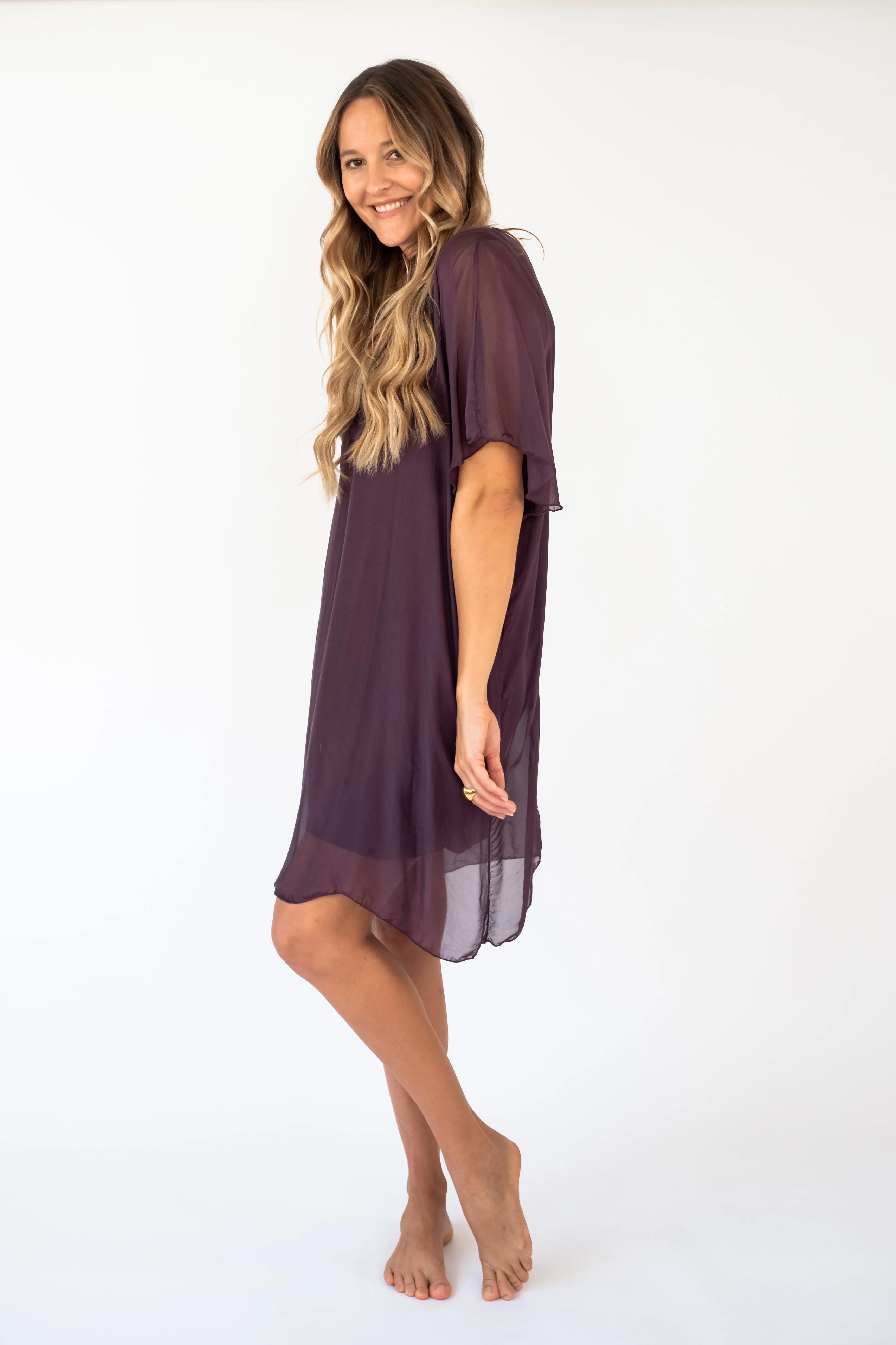 The KALOA Silk short dress