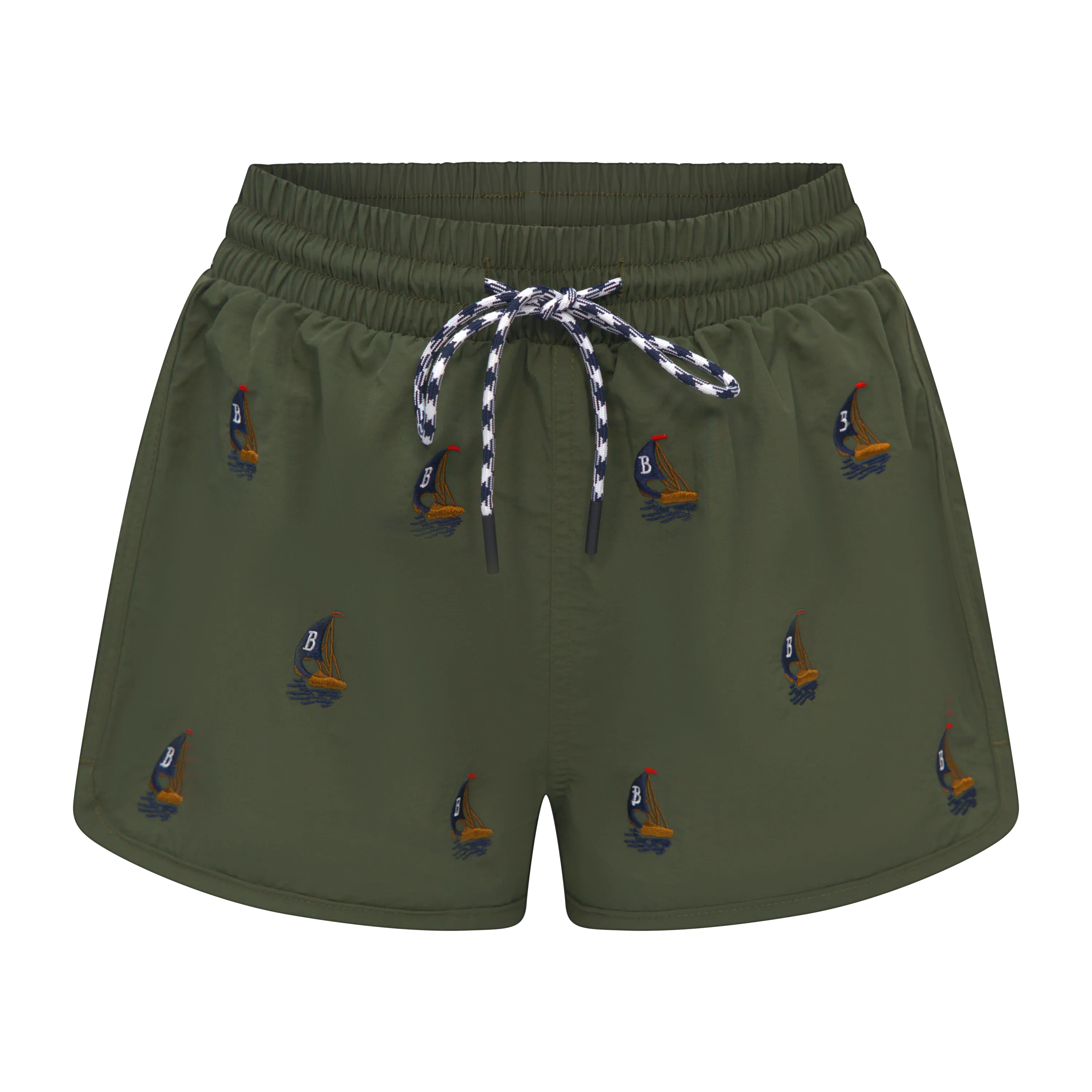 THE WOMEN'S CLASSIC SWIM SHORTS-ARMY