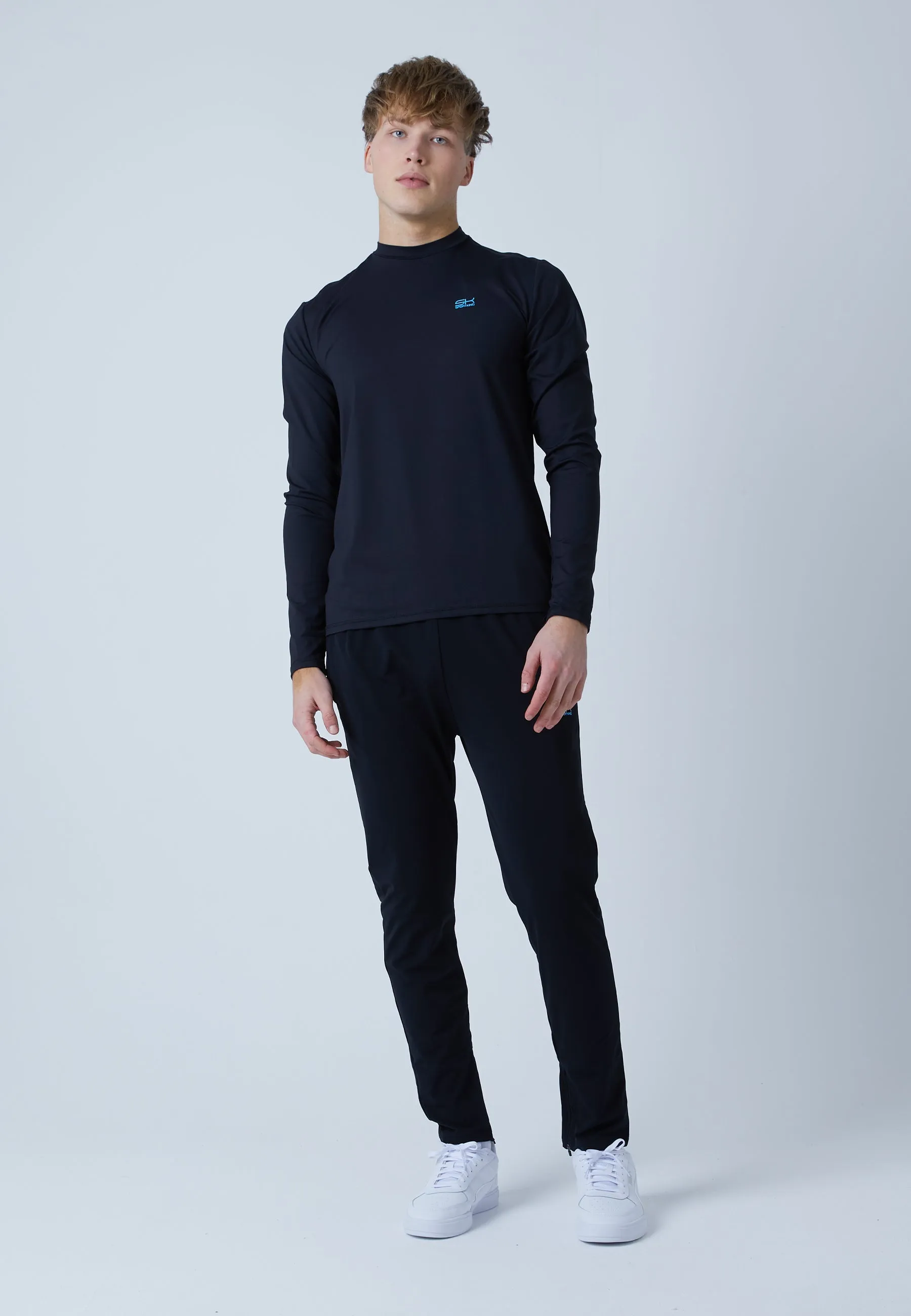 Tracksuit bottoms narrow, black