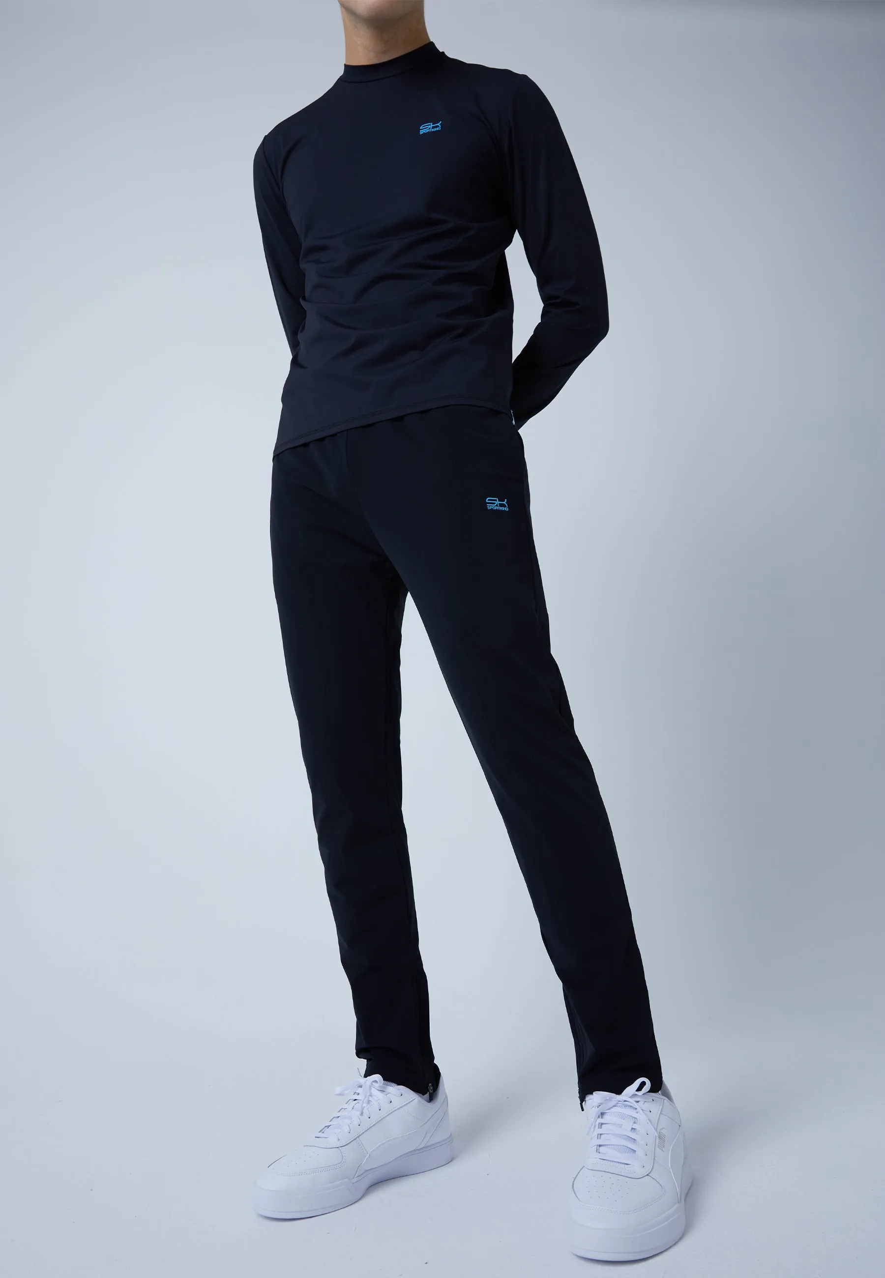 Tracksuit bottoms narrow, black