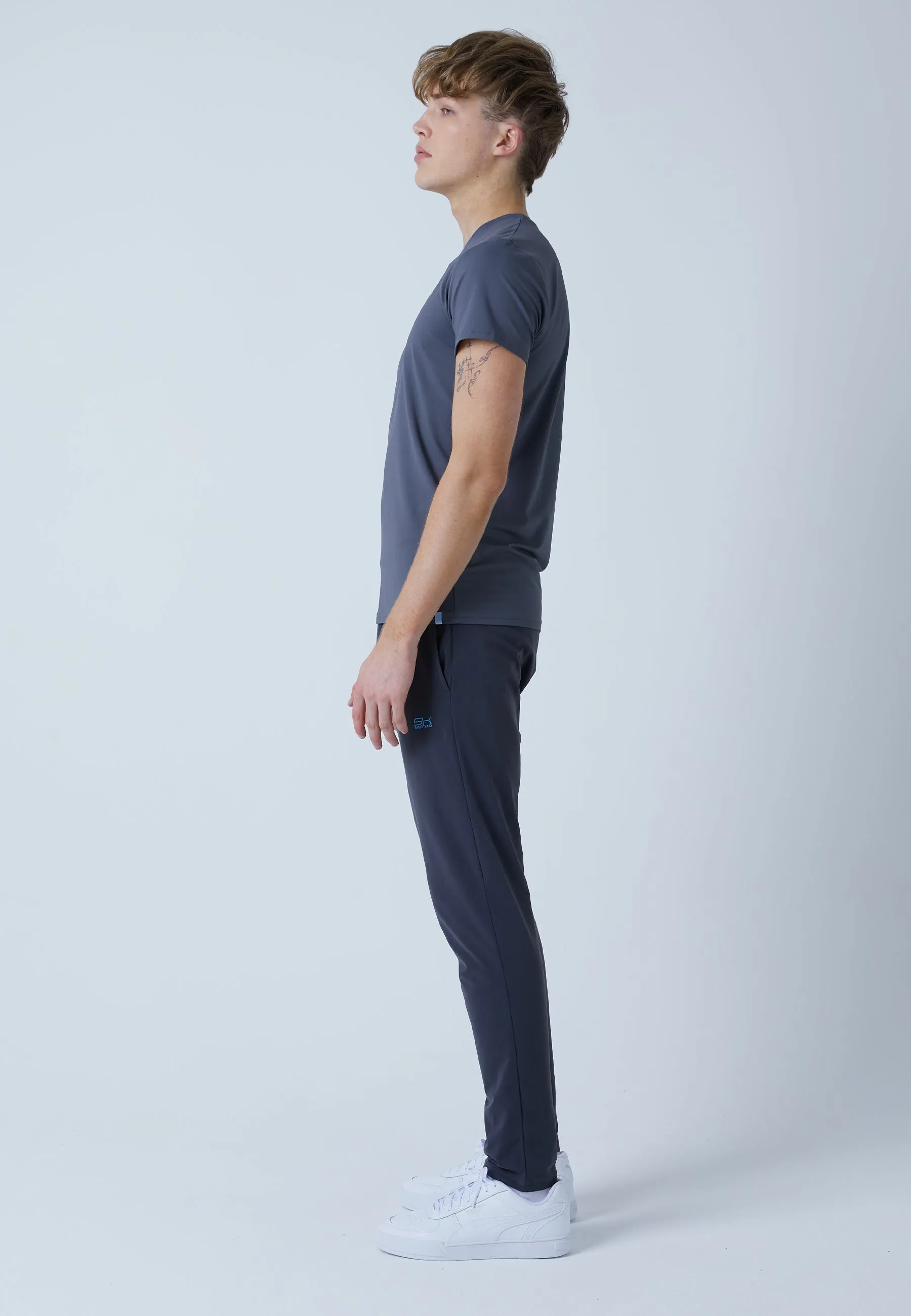 Tracksuit bottoms narrow, dark grey