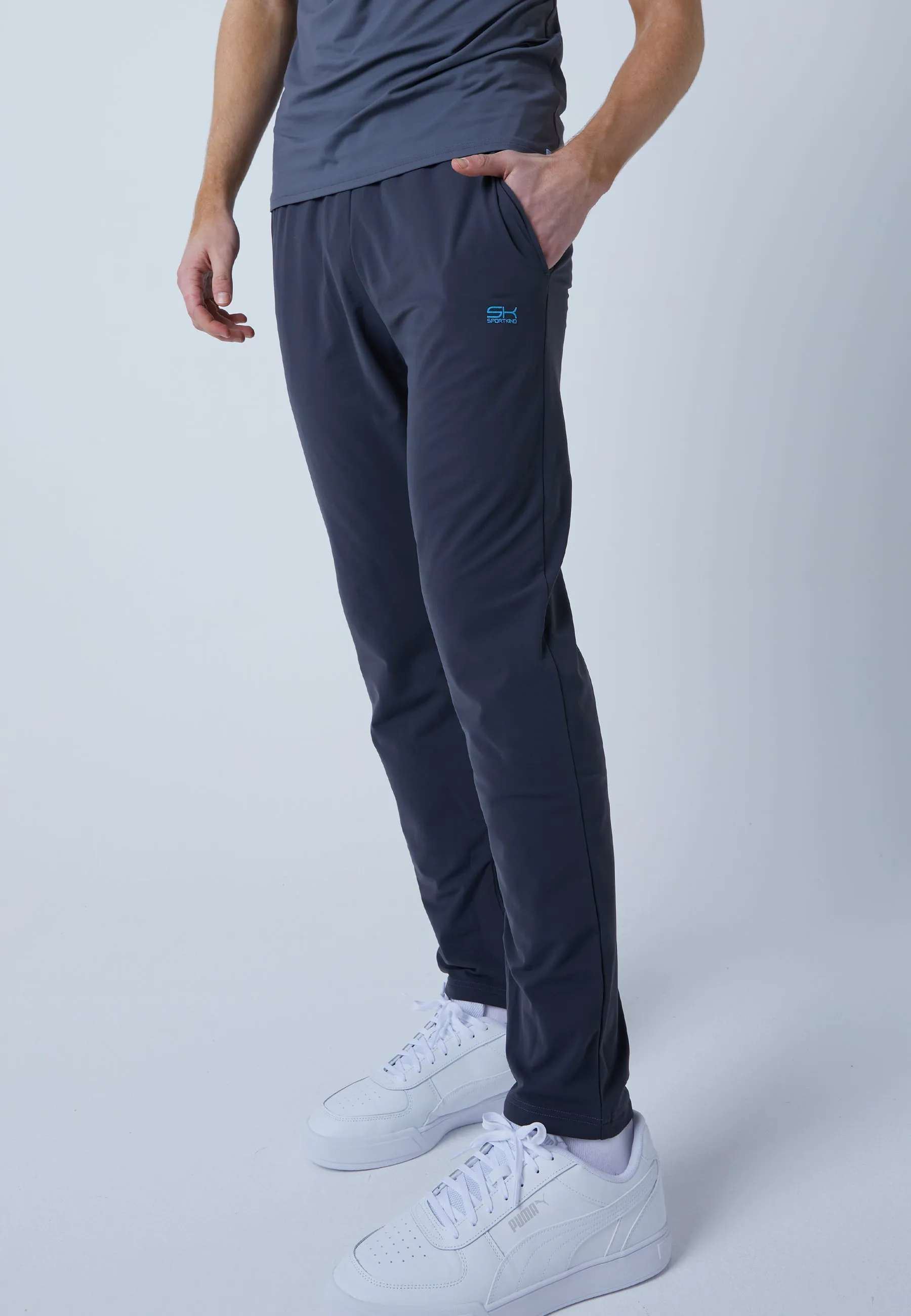 Tracksuit bottoms narrow, dark grey