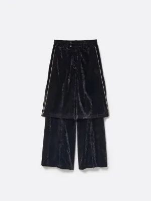 VELVET TRANSFORM EASY TRACK PANTS .12【BLACK】