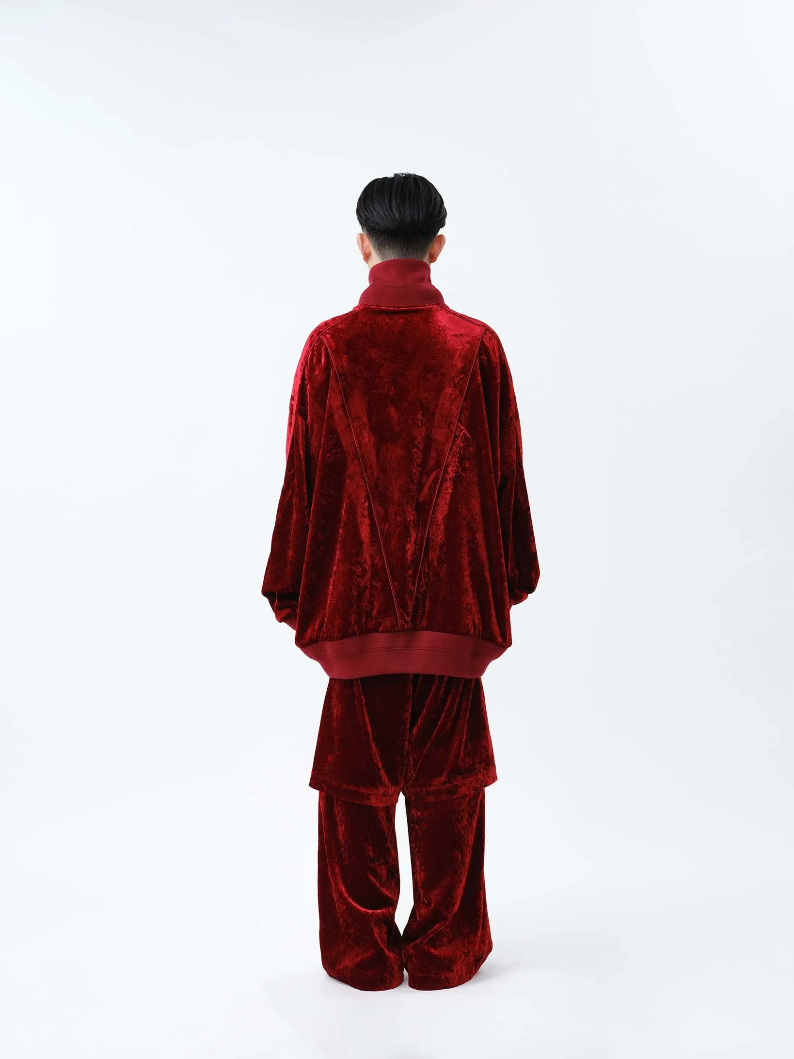 VELVET TRANSFORM EASY TRACK PANTS .12【RED】