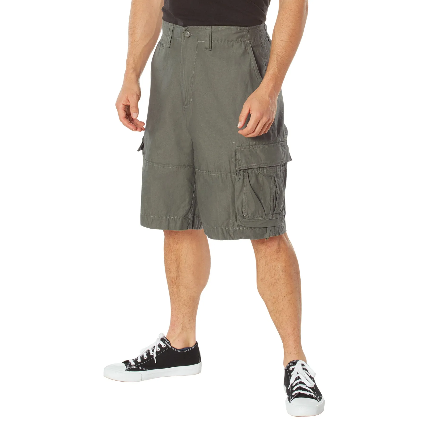 Vintage Infantry Utility Short- Olive Drab