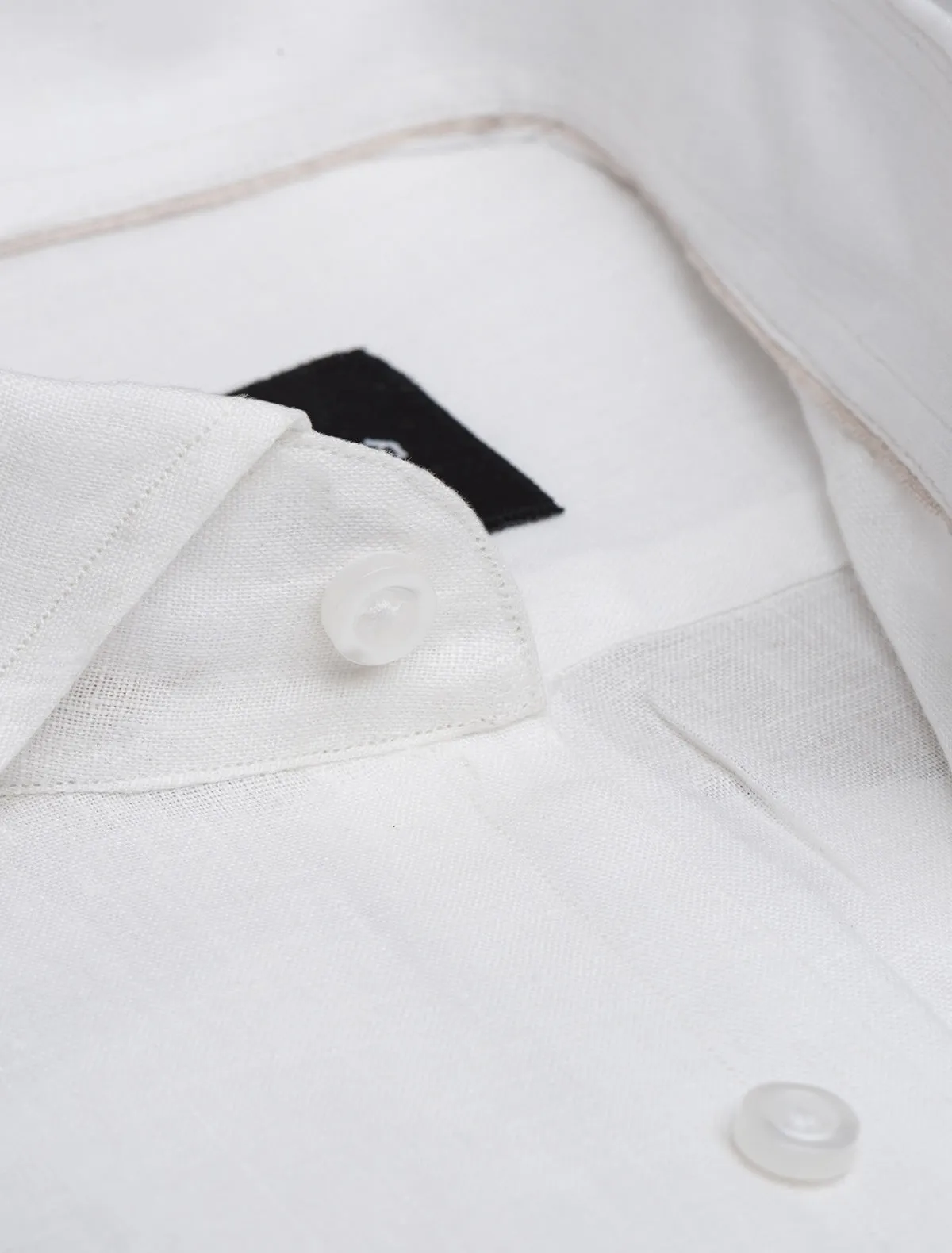 WHITE LINEN SHIRT