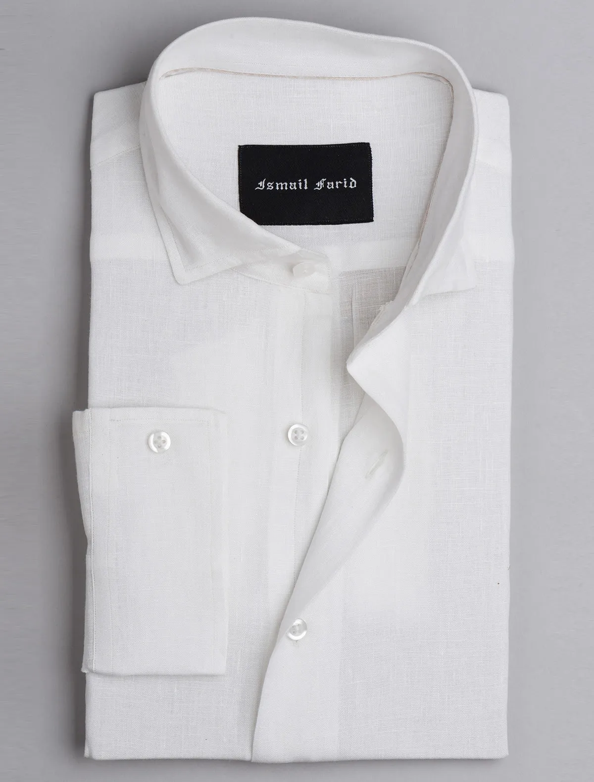 WHITE LINEN SHIRT