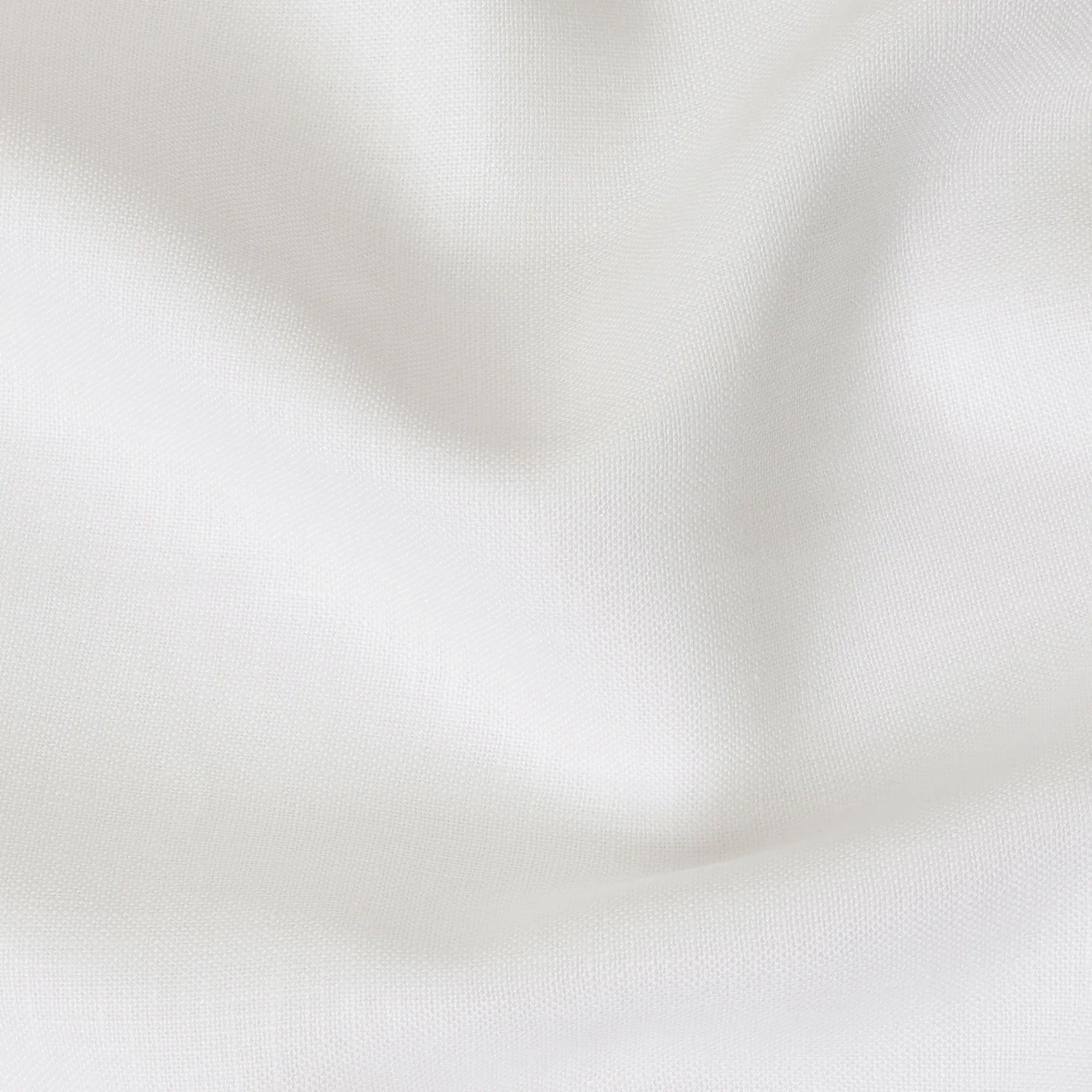 White premium plain pure linen fabric 60 Lea-D12282